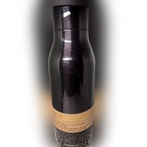 Starbucks Vacuum Insulated Black Metal Bottle keeps cold 8 hours